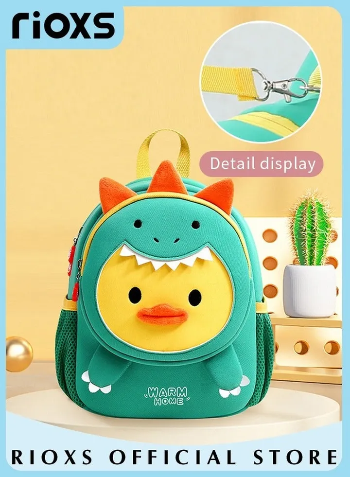 Kids Boys Girls Toddler Backpack Lightweight Waterproof Kindergarten Schoolbag Animal 3D Cartoon Mini Travel Bag for Baby Girls Boys 2-8 Years Daypack