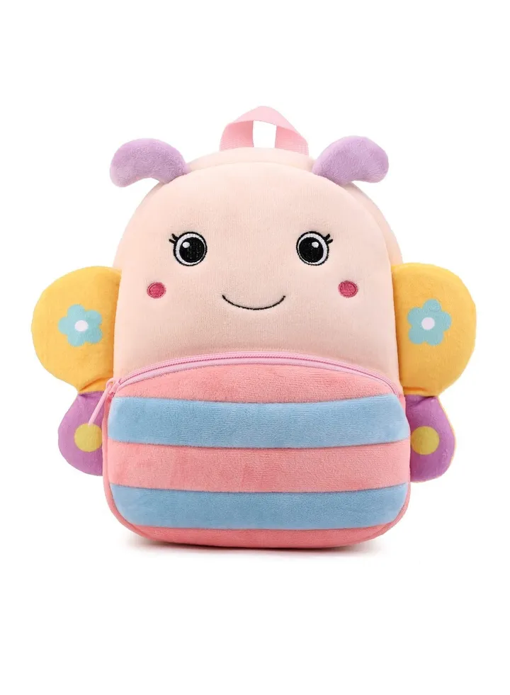 Lovely Butterfly Toddler Backpack, Soft Plush Animal Cartoon Mini Backpack, Suiatable for Kids 1-6 Years (Butterfly)