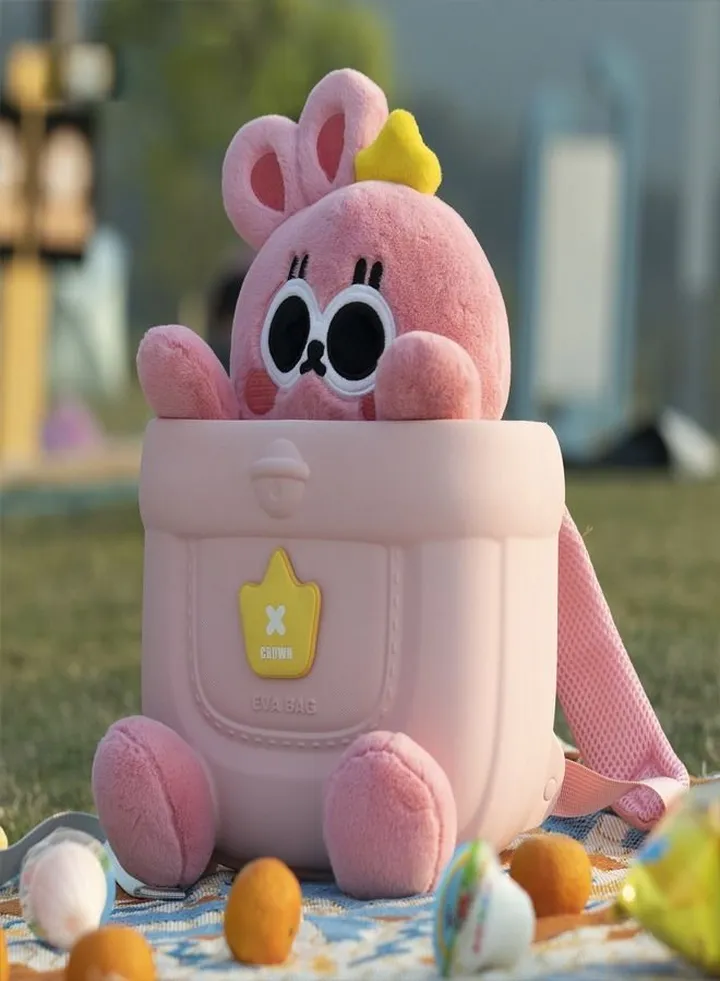 Cute Design Rabbit Theme Shape Large Capacity Outdoor Travel Shoulder Ridge Protection Kids Doll Backpack School Bag for Children