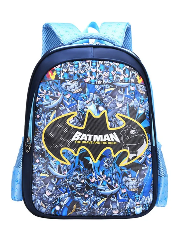 Casual School Backpack Blue/Black/Yellow