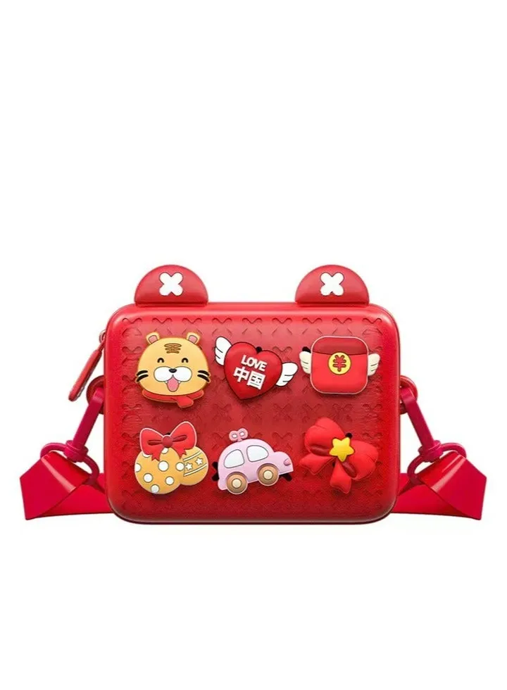 Kids Bags Children Shoulder Bags Girls Purse for Toys Cameras Red
