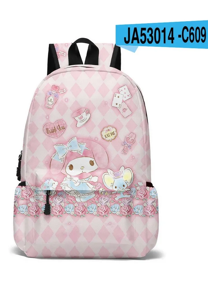 【School Season】 Melody Girls Cartoon Schoolbag Students Cute Backpack Large Capacity Suitable for Laptop Bag Travel Backpack Daily Use