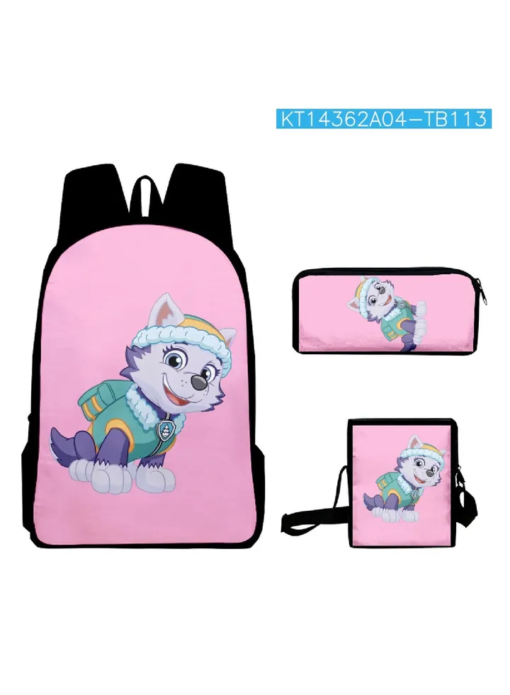 【 School Season 】Paw Patrol Kids Cartoon Backpack Student Bag Crossbody Bag Pencil Case Back-to-school Must-have Three-piece Set Suitable for 14-inch Laptop Casual Bag Travel Bag