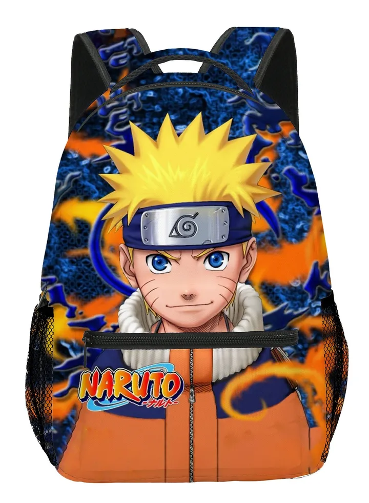 【 School Season 】Naruto Student Schoolbag Children's Anime Printed Backpack Teenagers Large Capacity Backpack 14 Inch Laptop Bag Leisure Bag Travel Bag
