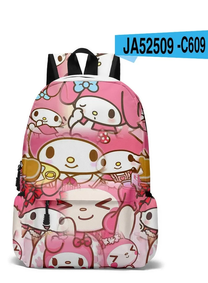 【School Season】 Melody Girls Cartoon Schoolbag Students Cute Backpack Large Capacity Suitable for Laptop Bag Travel Backpack Daily Use