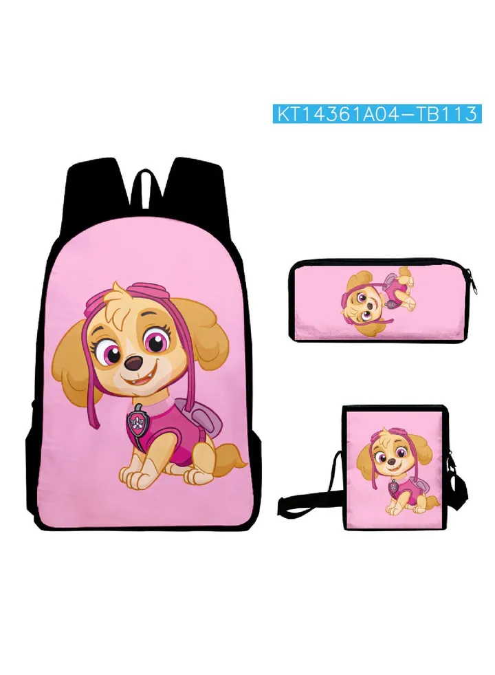 【 School Season 】Paw Patrol Kids Cartoon Backpack Student Bag Crossbody Bag Pencil Case Back-to-school Must-have Three-piece Set Suitable for 14-inch Laptop Casual Bag Travel Bag