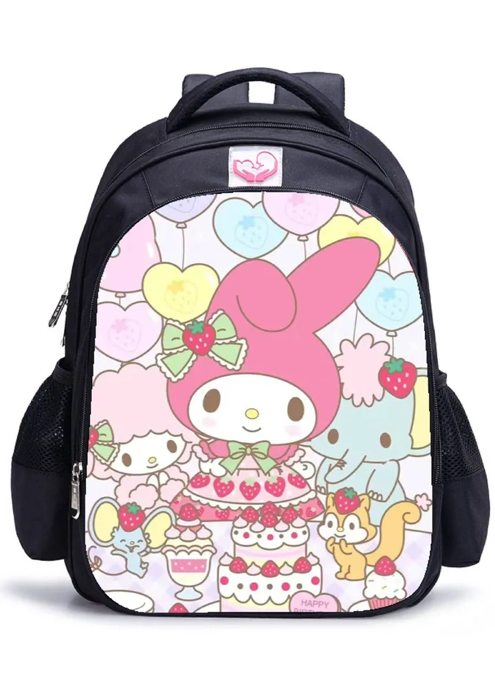 【School Season】Melody Backpack Girls Cute Pupils Large Capacity Schoolbag 14 Inch Laptop Bag Travel Bag Leisure Bag