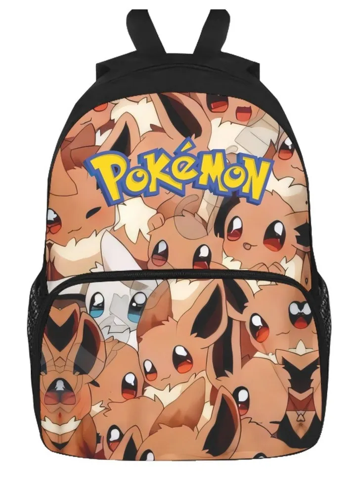 【School Season】Pokemon Kids Cartoon Backpack Elementary School Bag Travel Bag Leisure Bag