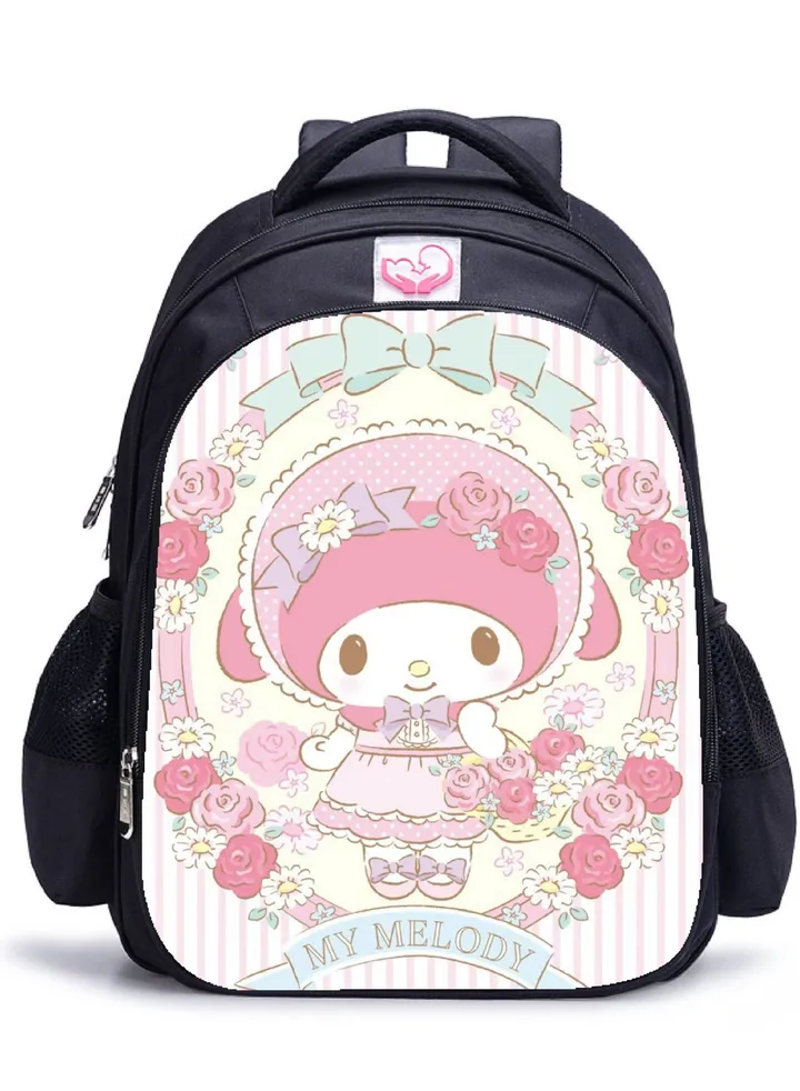 【School Season】Melody Backpack Girls Cute Pupils Large Capacity Schoolbag 14 Inch Laptop Bag Travel Bag Leisure Bag