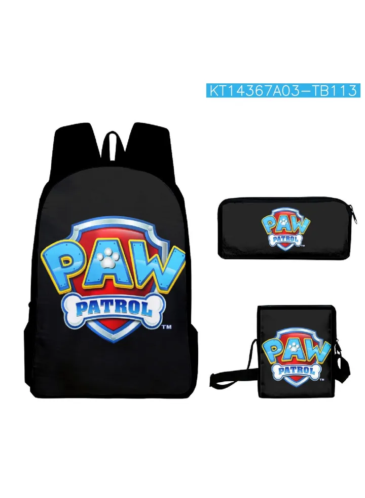 【 School Season 】Paw Patrol Kids Cartoon Backpack Student Bag Crossbody Bag Pencil Case Back-to-school Must-have Three-piece Set Suitable for 14-inch Laptop Casual Bag Travel Bag