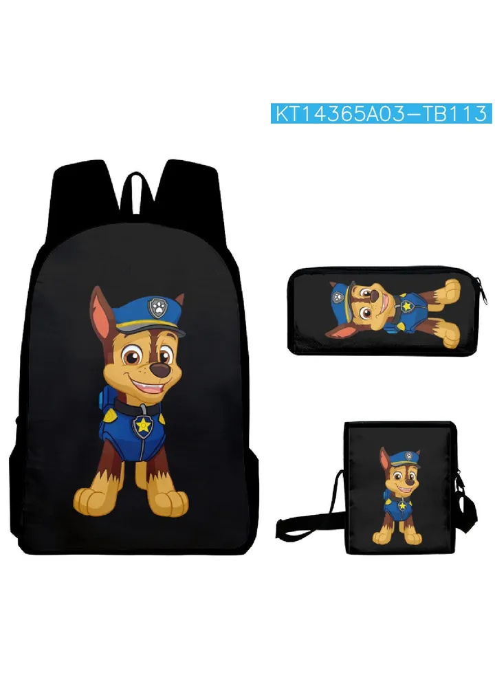 【 School Season 】Paw Patrol Kids Cartoon Backpack Student Bag Crossbody Bag Pencil Case Back-to-school Must-have Three-piece Set Suitable for 14-inch Laptop Casual Bag Travel Bag