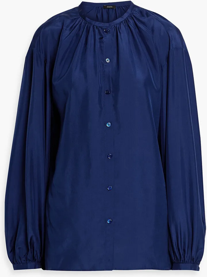 Bowell gathered silk blouse