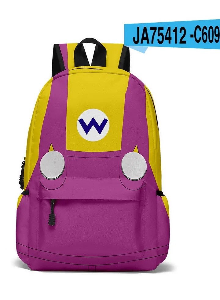 【 School Season 】 Mario Students Large Capacity Schoolbag Children Cartoon Backpack Back to School Essential College Bag Leisure Bag Travel Bag Multi-color