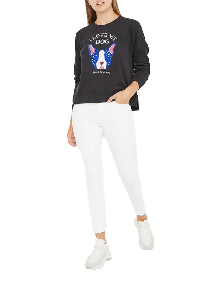 Love My Dog Sweatshirt Black