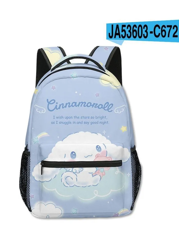 【 School Season 】Cinnamoroll Student Children's School bag Cartoon Backpack Back-to-school Essential 14 Inch Laptop Backpack Children's Travel Backpack Leisure Backpack Various Styles