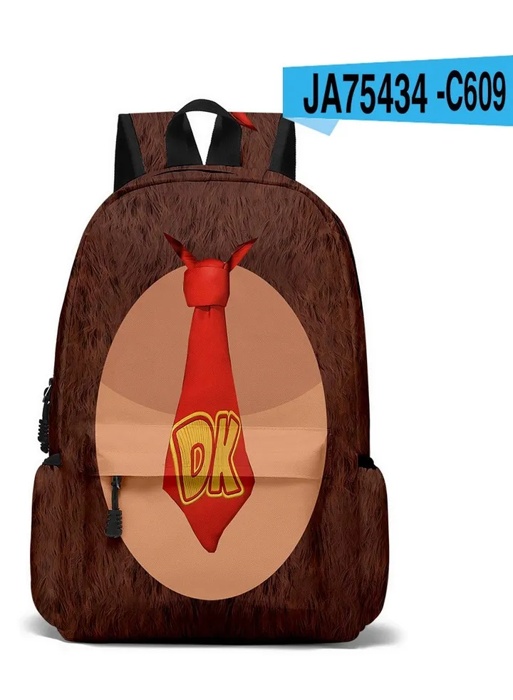 【School Season】Mario Students Large Capacity Schoolbag Children Cartoon Backpack Back to School Essential College Bag Leisure Bag Travel Bag Multi-color