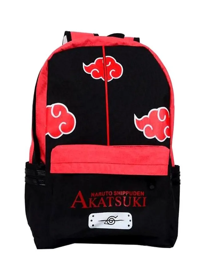 Naruto Themed Backpack Black/Red