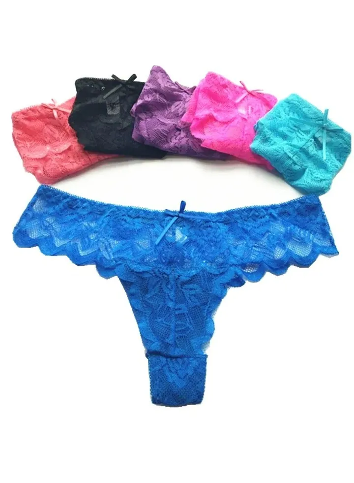 Mix Materials Panty Set 6 Pieces