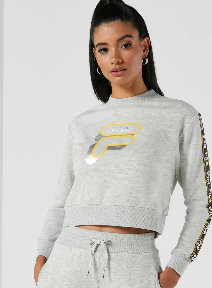 Cinzia Logo Tape Sweatshirt