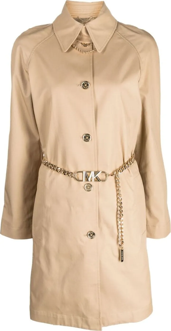 Chain-Belt Trench Coat
