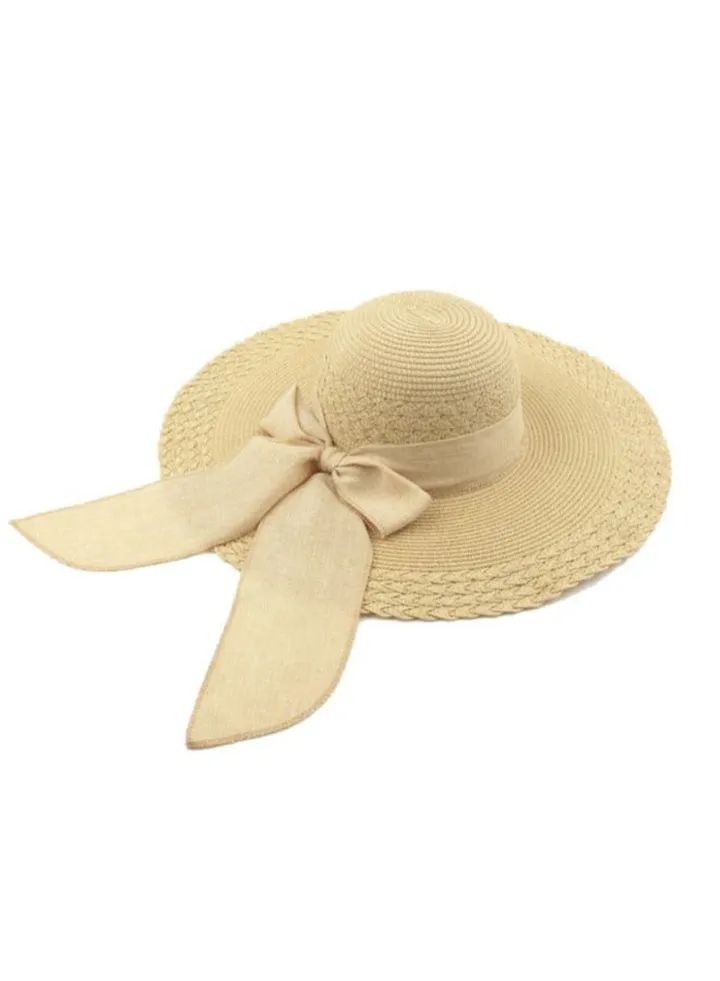 Bowknot Beachside Hat Beige