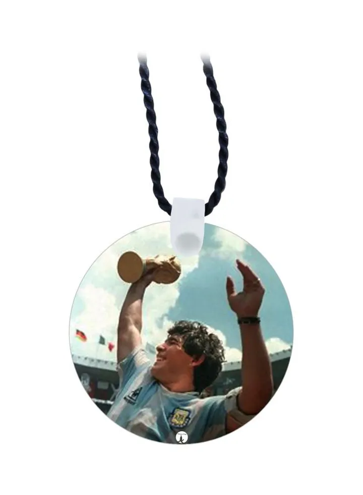 Maradona Printed Pendant Necklace