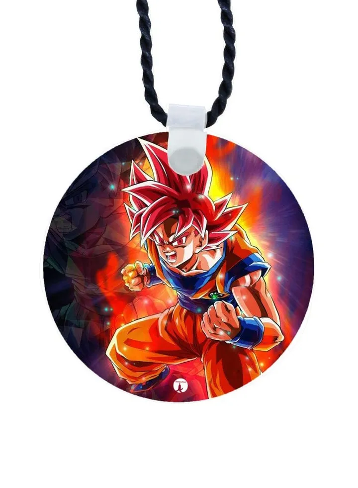 Goku Printed Pendant Necklace
