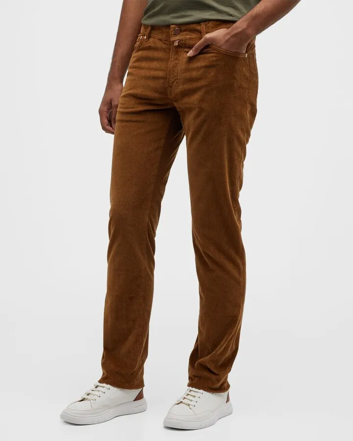Men's Cotton-Cashmere Corduroy 5-Pocket Pants