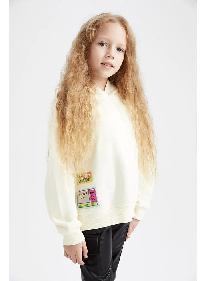 Girl Ecru Sweat Shirt