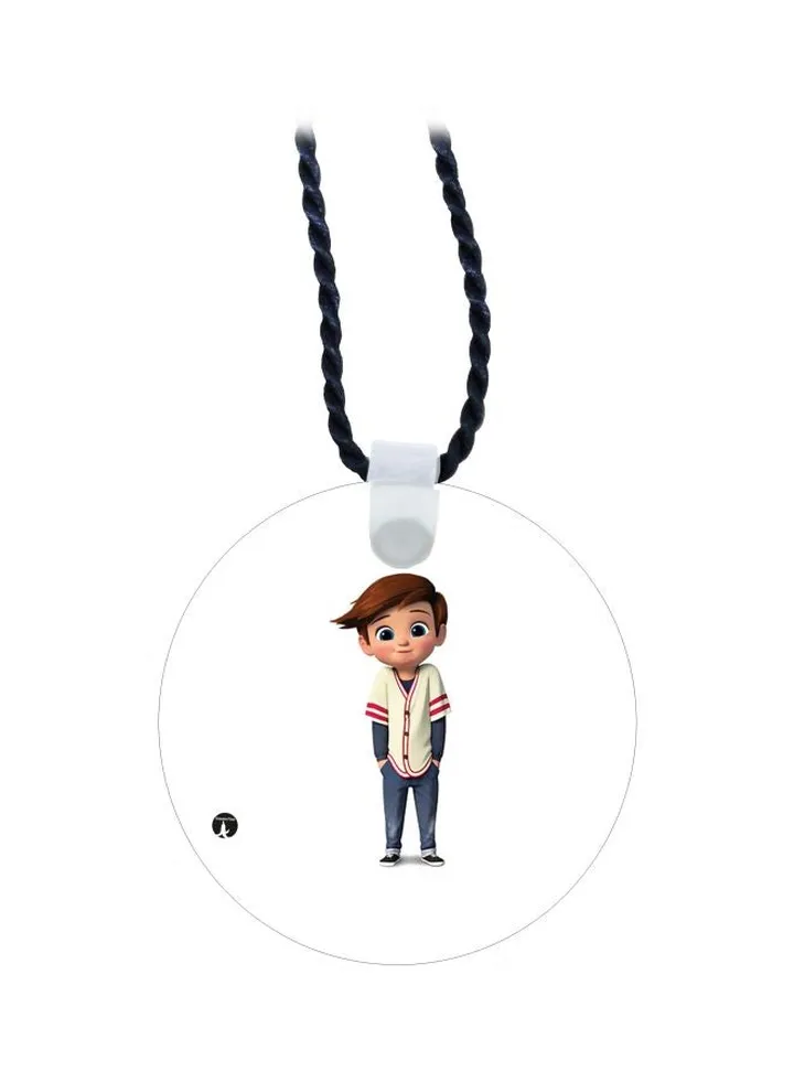 Cartoon Boy Printed Pendant Necklace
