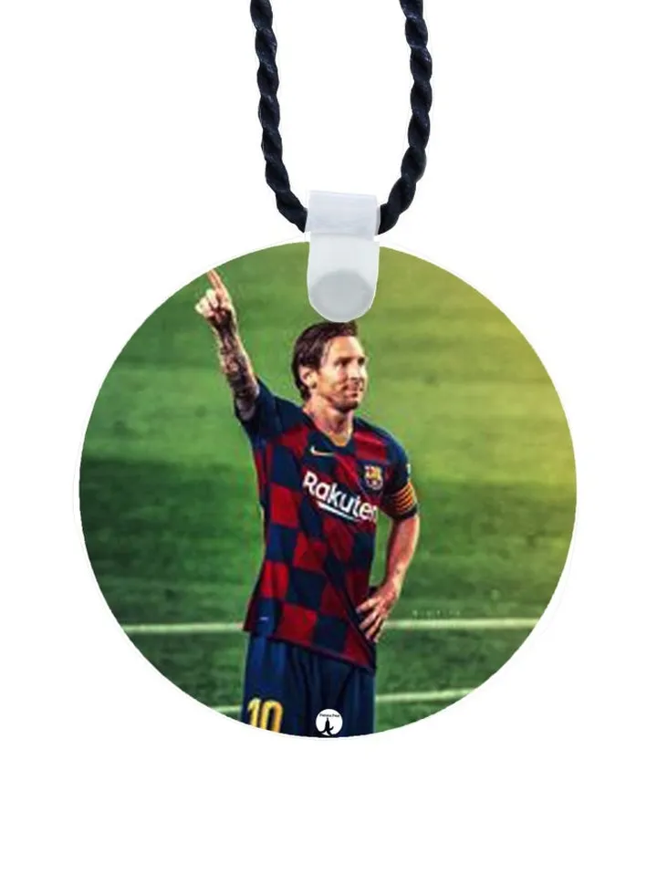 Lionel Messi Printed Pendant Necklace