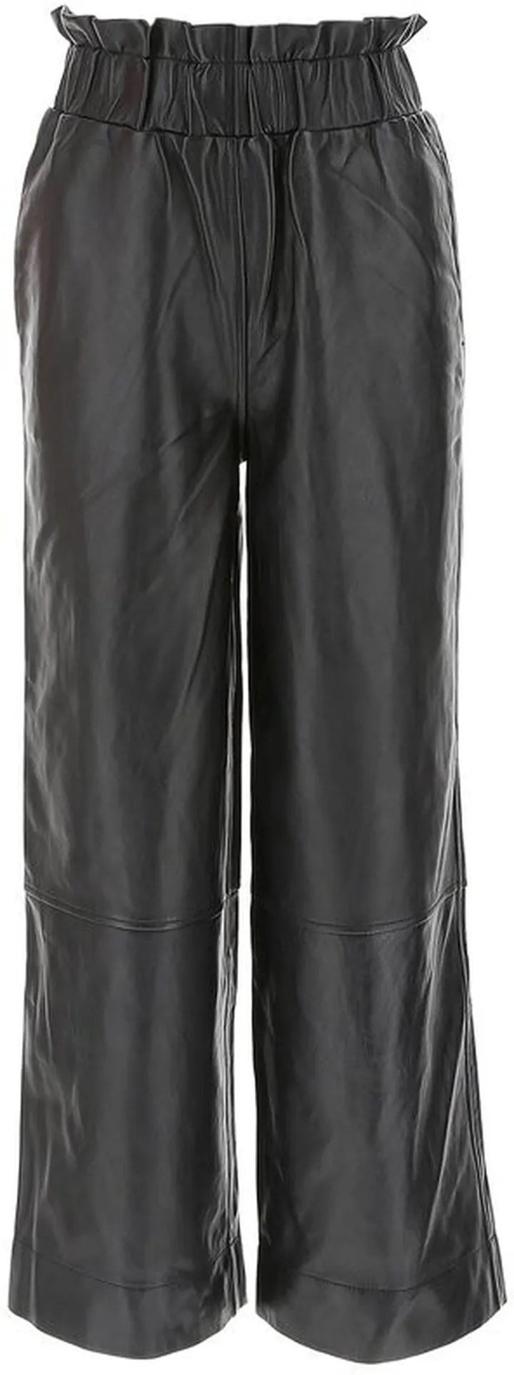 Ganni Wide-Leg Leather Pants