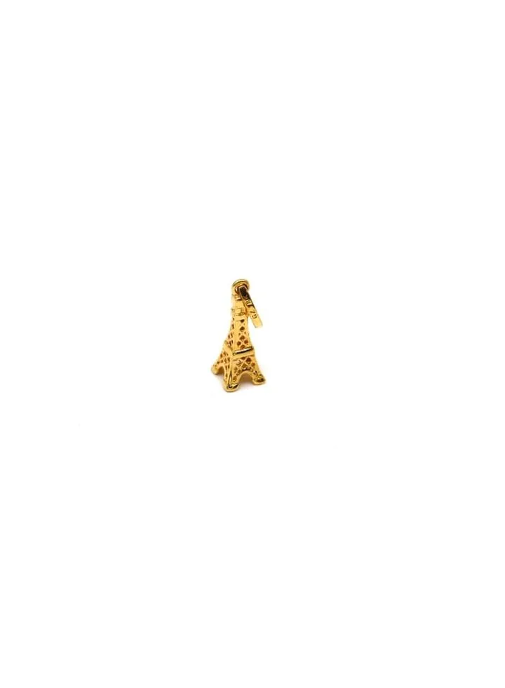 Real Gold Eiffel Tower Pendant