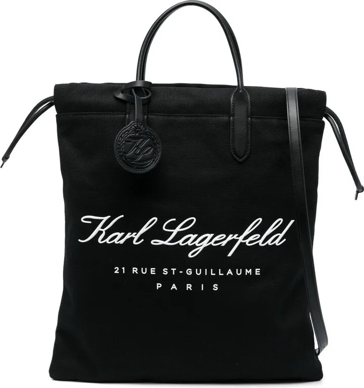 Logo-Print Recycled Cotton Tote Bag