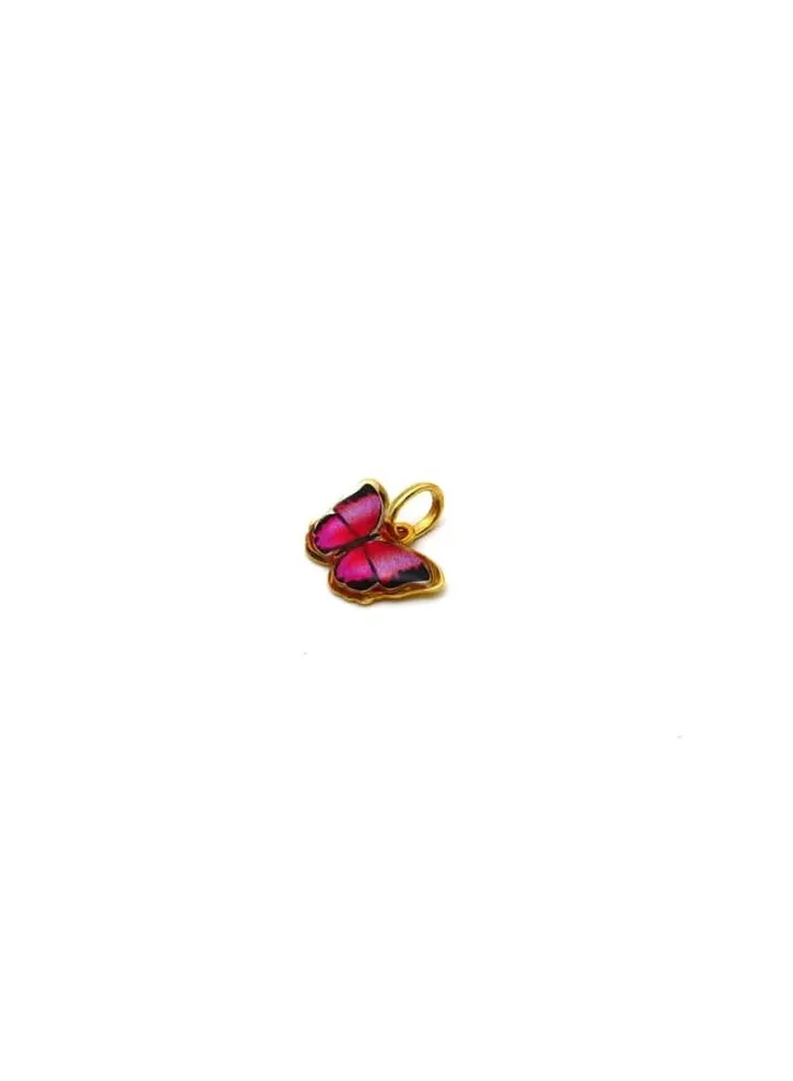 Real Gold Butterfly Pendant