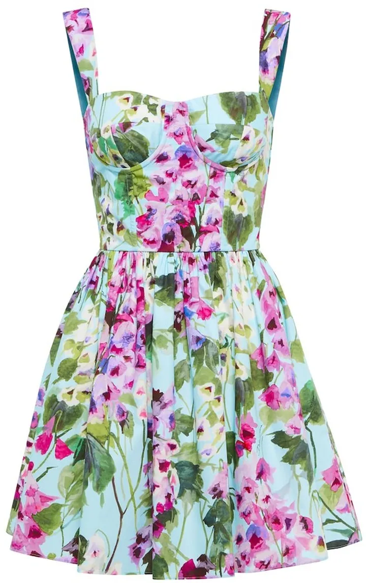 Floral cotton minidress