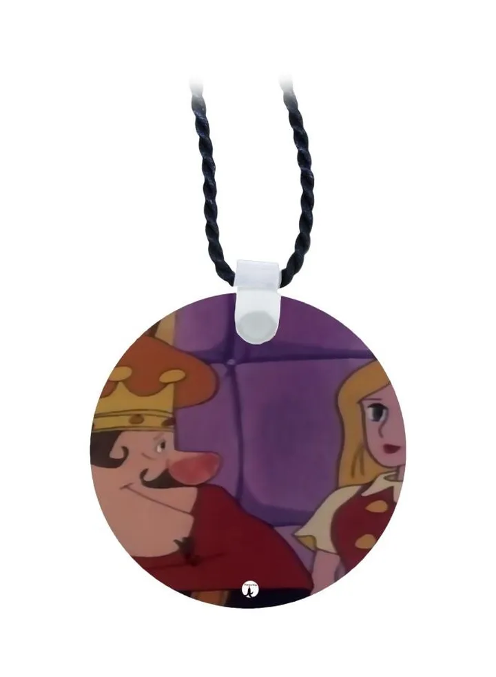 Cartoon Printed Pendant Necklace