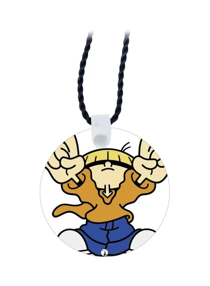 Cartoon Printed Pendant Necklace