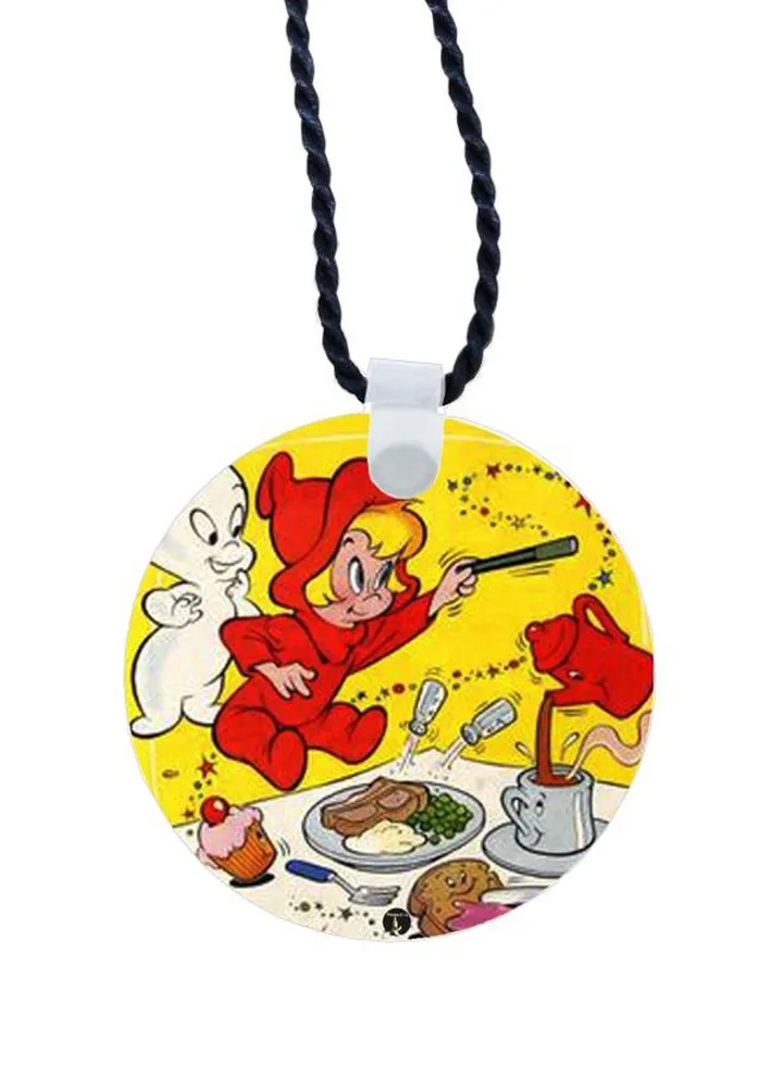 Cartoon Printed Pendant Necklace