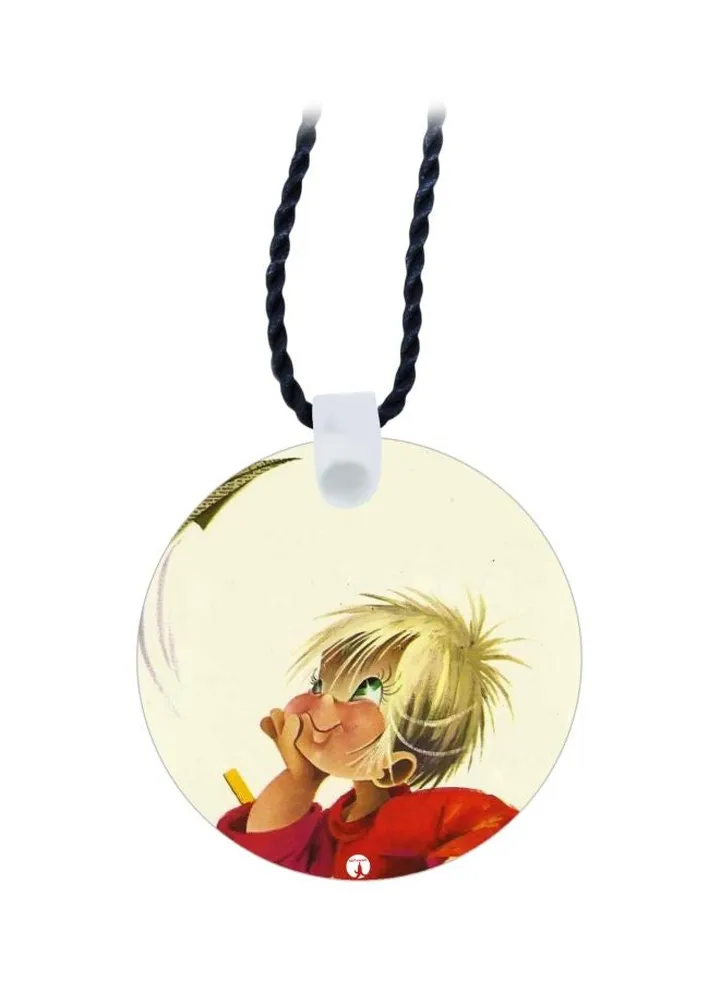 Cartoon Printed Pendant Necklace