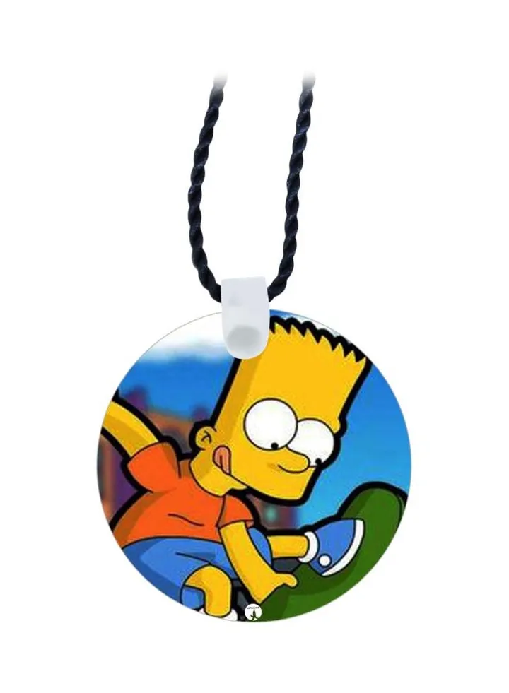 Cartoon Printed Pendant Necklace