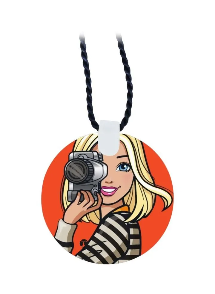 Cartoon Printed Pendant Necklace