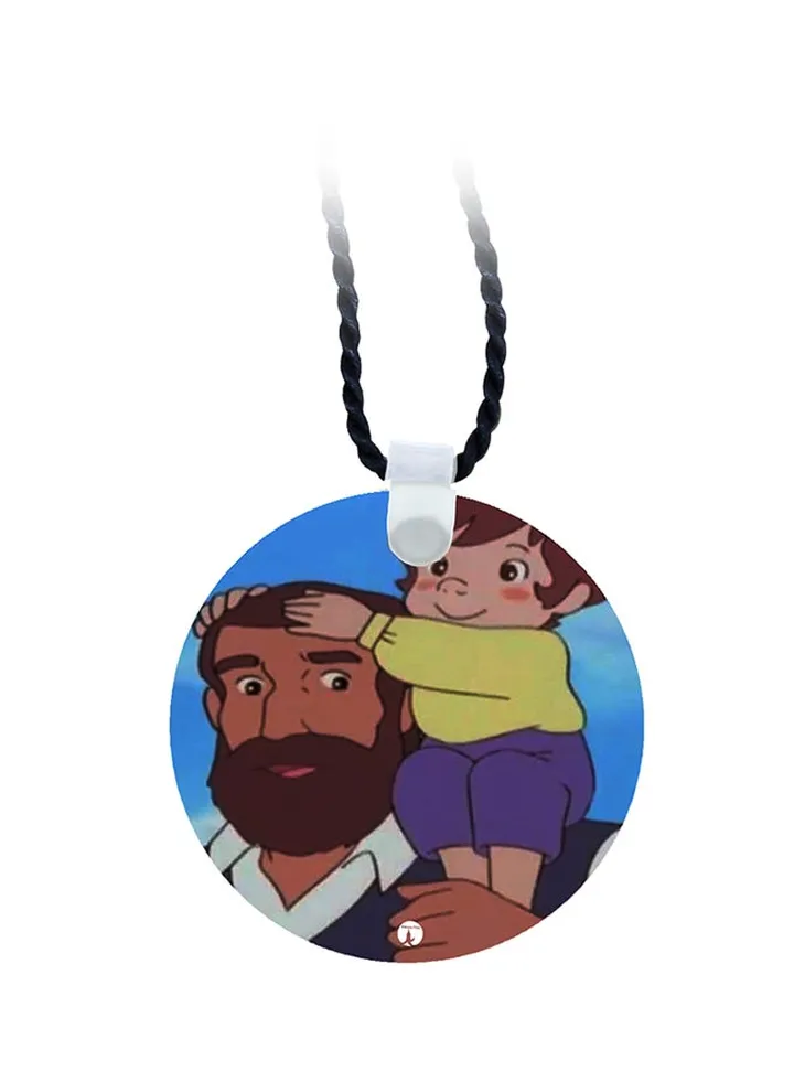 Cartoon Printed Pendant Necklace