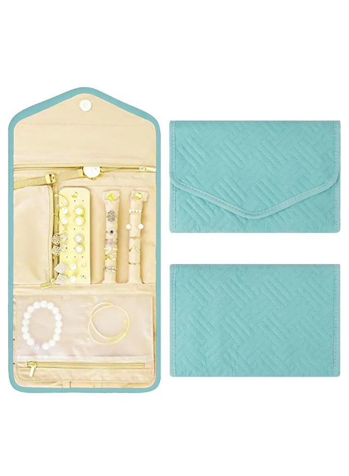 Jewelry Holder Organizer, Travel Jewelry Organizer Roll, Foldable Jewelry Case, Jewelry box Women Jewelry Storage Bag for travel jewelry organizer, Necklaces, Earrings, Bracelets, Watches