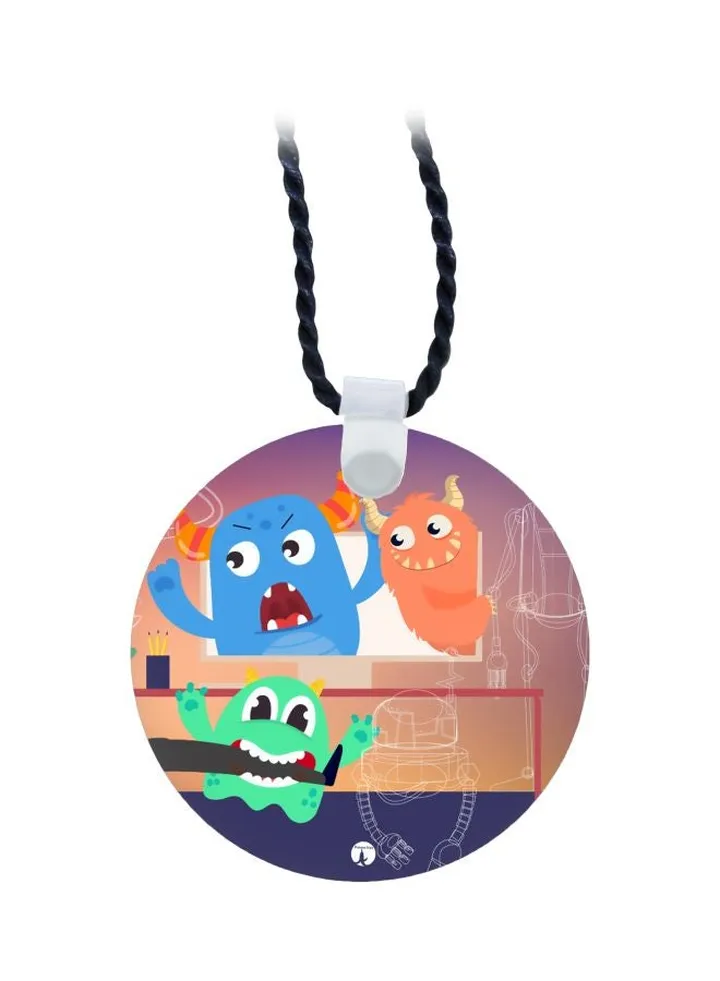 Cartoon Printed Pendant Necklace