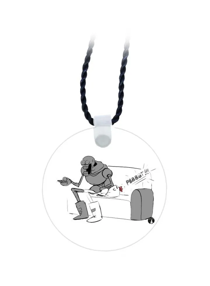 Cartoon Printed Pendant Necklace