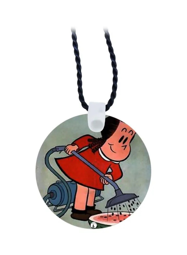 Cartoon Printed Pendant Necklace