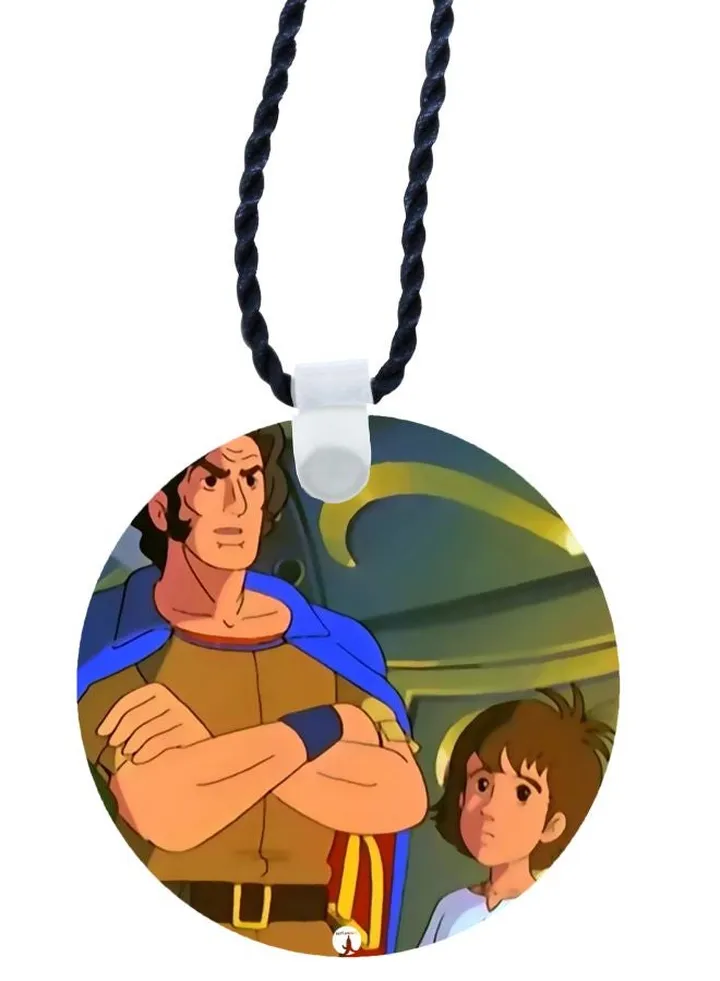 Cartoon Printed Pendant Necklace