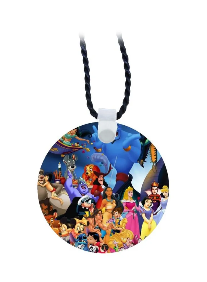 Cartoon Printed Pendant Necklace