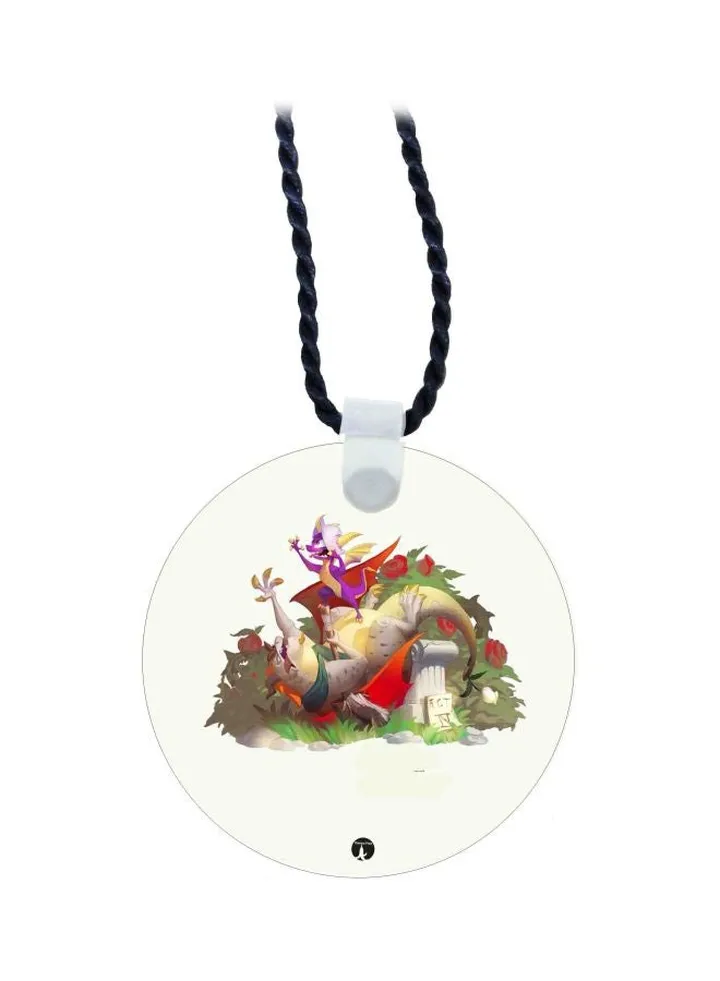 Cartoon Printed Pendant Necklace
